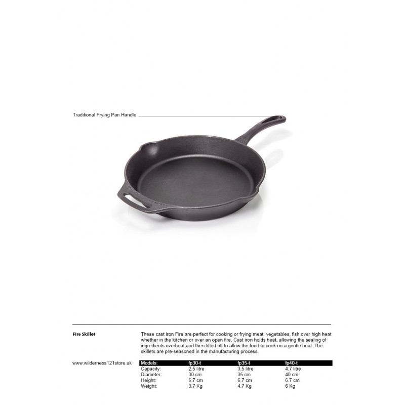 Cast iron fire skillets from Petromax Cast iron fire skillets from Petromax